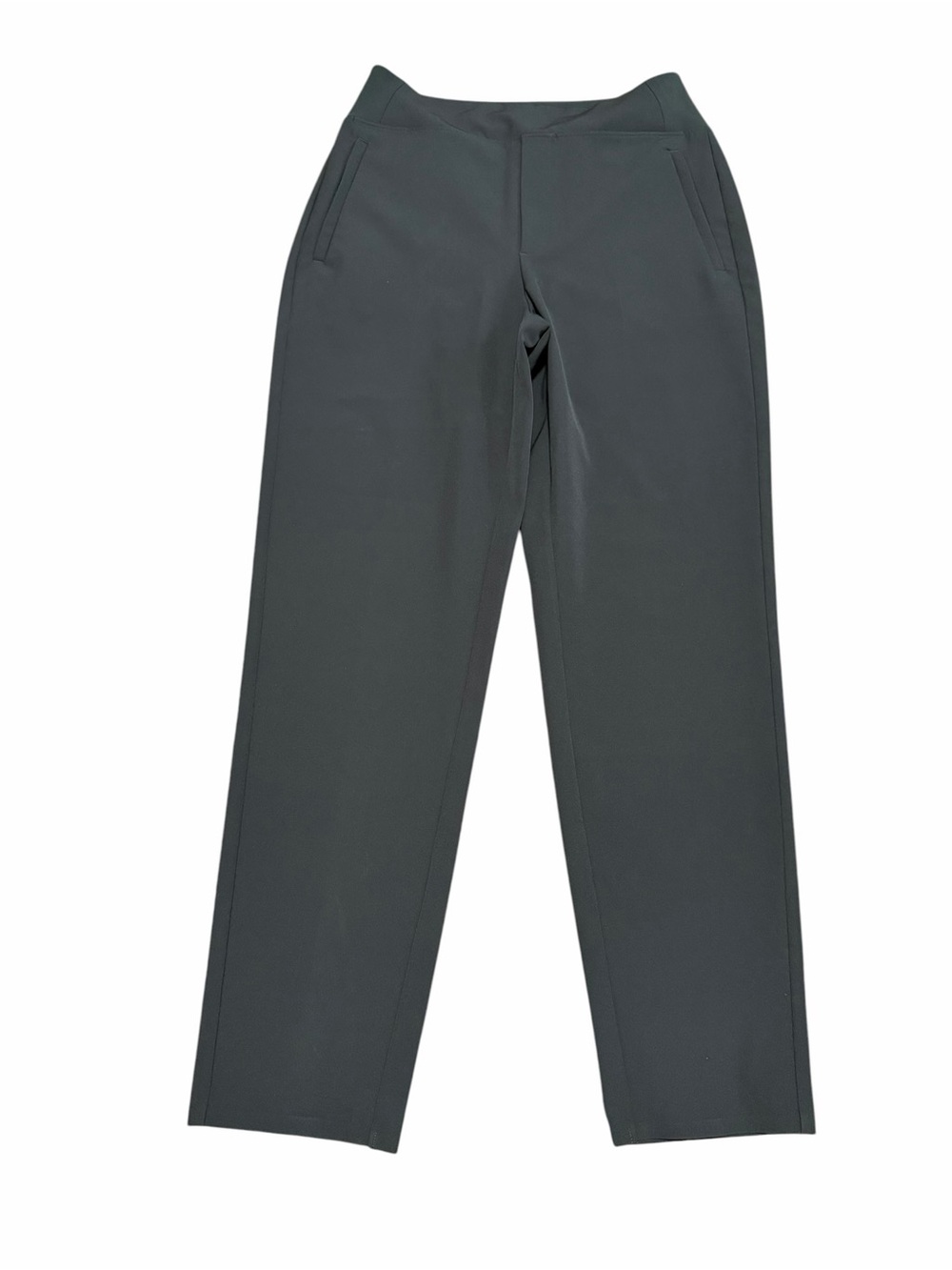 Athleta Women's Endless High Rise Straight Leg Pants | Dark Green | Size 8 Tall
